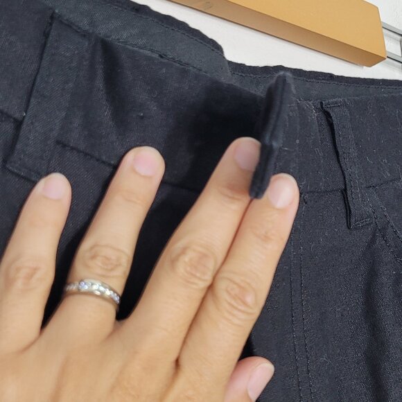 Point Zero Black Mid Rise Straight Leg Cotton Blend Pant Size 30/32 - Picture 4 of 15